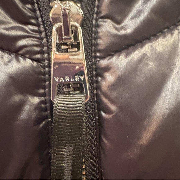 Varley $228 Daines Half-Zip Combination Knit Quilted Pullover Black S P2P 19-21” - Picture 6 of 16